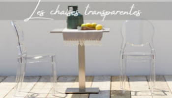 Chaise transparente - mobilier déco pour particulier et professionnel